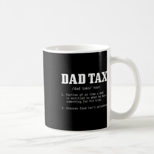 Steuerdefinition Funny Vatertag 2 Kaffeetasse (Rechts)