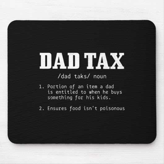 Steuerdefinition Funny Vatertag 2 Mousepad (Vorne)