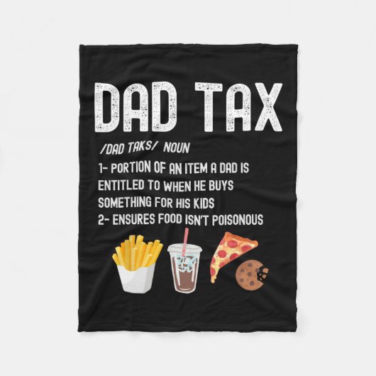 Steuerdefinition Funny Vathers Day Daddy Spaß Vate Fleecedecke (Vorderseite)