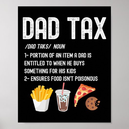 Steuerdefinition Funny Vathers Day Daddy Spaß Vate Poster (Vorne)