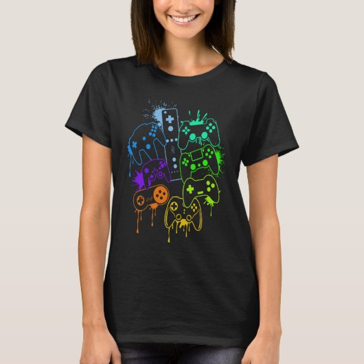 Steuere alle Dinge Videospiel-Controller 13 T-Shirt (Vorderseite)
