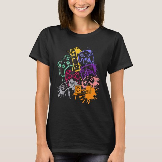 Steuere alle Dinge Videospiel-Controller 1 T-Shirt (Vorderseite)