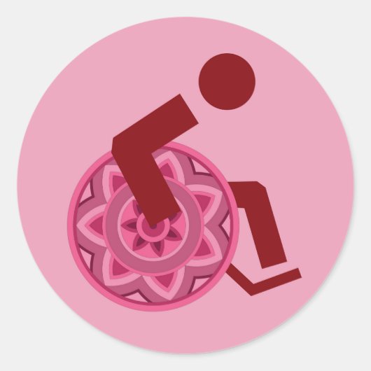 STEUERELLE FÜR VERSCHIEDENE KLEINE PERSONEN RUNDER AUFKLEBER (Vorderseite)