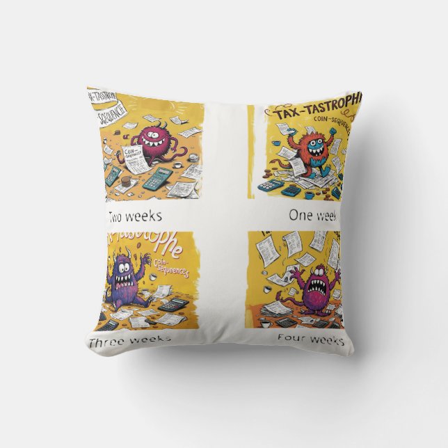 Steuerfreude Kissen (Vorderseite)