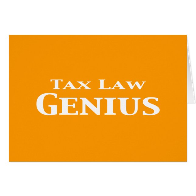 Steuergesetz - Genius-Geschenke (Vorderseite (Horizontal))