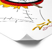 Steuerkunst 1040 Wecker Buchhalter Poster (Ecke)