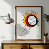 Steuerkunst 1040 Wecker Buchhalter Poster