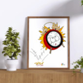 Steuerkunst 1040 Wecker Buchhalter Poster