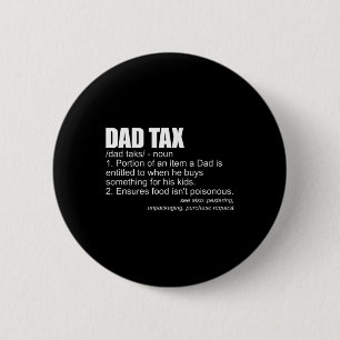 Steuerliche Definition Funny Men's Vaters Day Gift Button