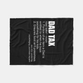 Steuerliche Definition Funny Men's Vaters Day Gift Fleecedecke (Vorderseite (Horizontal))