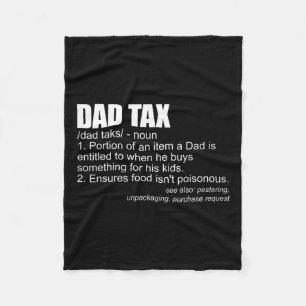 Steuerliche Definition Funny Men's Vaters Day Gift Fleecedecke