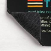 Steuerliche Definition Funny Vatertag sarkastische Mousepad (Ecke)