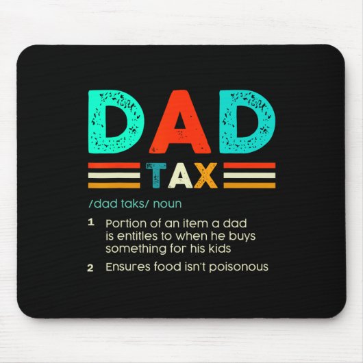 Steuerliche Definition Funny Vatertag sarkastische Mousepad (Vorne)