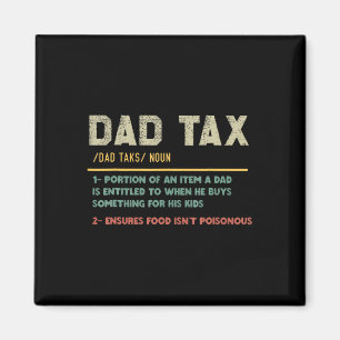 Steuerliche Definition Funny Vatertag Vater Joke Magnet