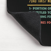 Steuerliche Definition Funny Vatertag Vater Joke Mousepad (Ecke)