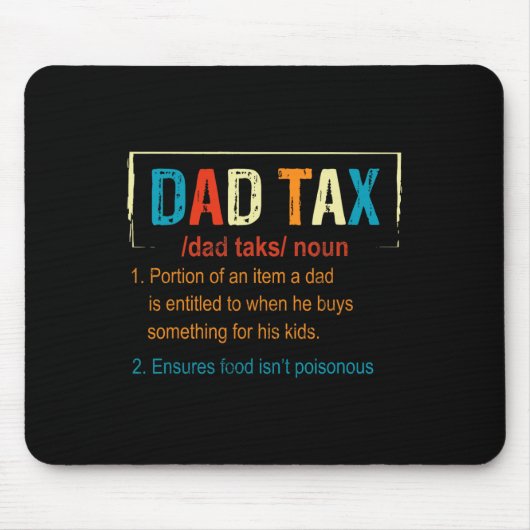Steuerliche Definition Funny Vathers Day Men Boys  Mousepad (Vorne)