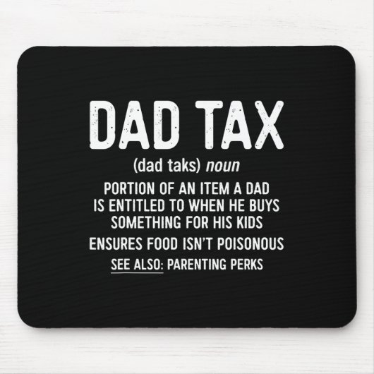 Steuerliche Definition Vatertag Shirt Mousepad (Vorne)