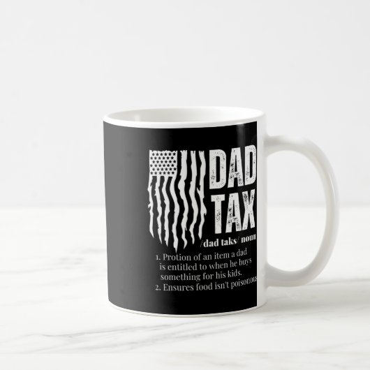 Steuerliche Definition - Witziger Vatertag Kaffeetasse (Rechts)