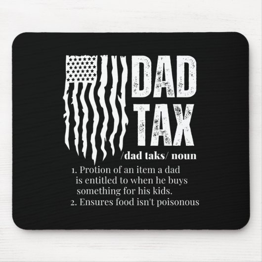 Steuerliche Definition - Witziger Vatertag Mousepad (Vorne)
