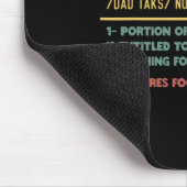 Steuerliche Definition Witziger Vatertag Mousepad (Ecke)