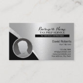 Steuerliche Vorbereitung Steuererklärung Foto Visitenkarte (Vorderseite)