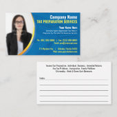 Steuerliche Vorbereitung (Vorbereitung) Foto-Visit Visitenkarte (Vorne/Hinten)