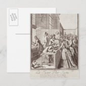 Steuern, 1709 postkarte (Vorne/Hinten)
