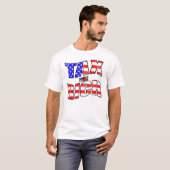 Steuern des reichen Shirts mit amerikanischer Flag (Vorne ganz)