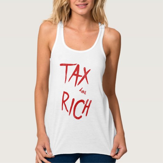 Steuern Die politische Mode des reichen AOC Tank Top (Vorderseite)