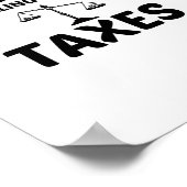 STEUERN EINGEFÜHRT, ABER BEREIT ZU DISKUTIEREN POSTER (Ecke)