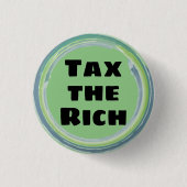 Steuern für Reiche Button (Vorderseite)