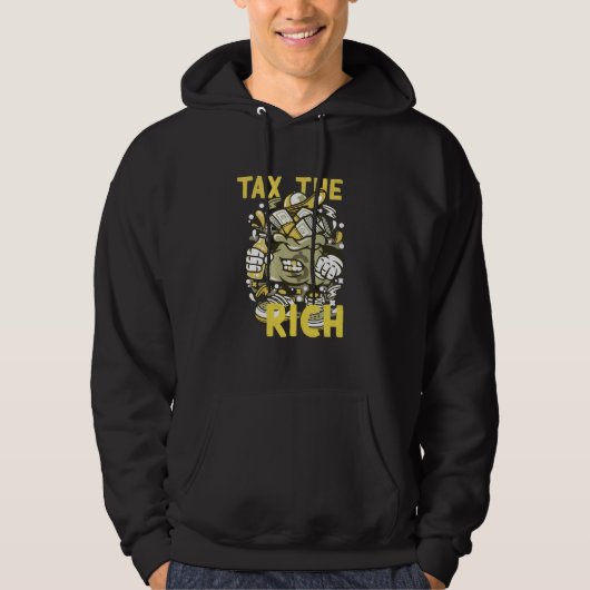 Steuern für Reiche Hoodie (Vorderseite)