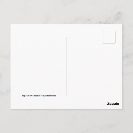 Steuern für Reiche Postkarte (Rückseite)