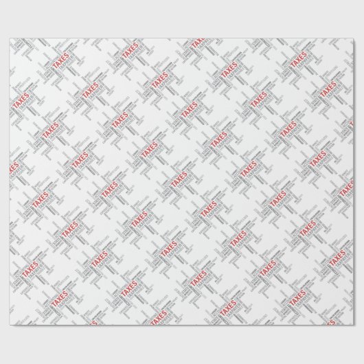 "Steuern" Geschenkpapier (Flach)