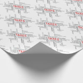 "Steuern" Geschenkpapier (Ecke)