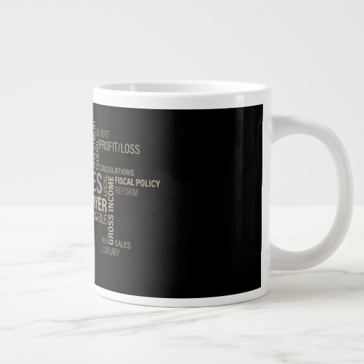 "Steuern" Jumbo-Tasse (Rechts)