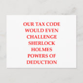 Steuern Postkarte (Vorderseite)