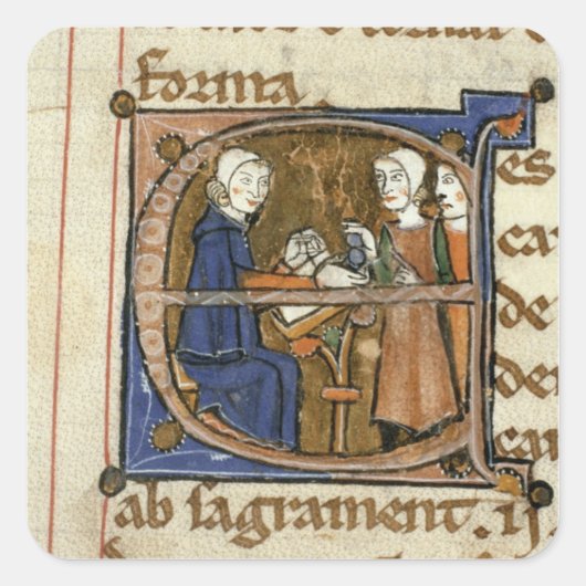 Steuern Quadratischer Aufkleber (Vorderseite)