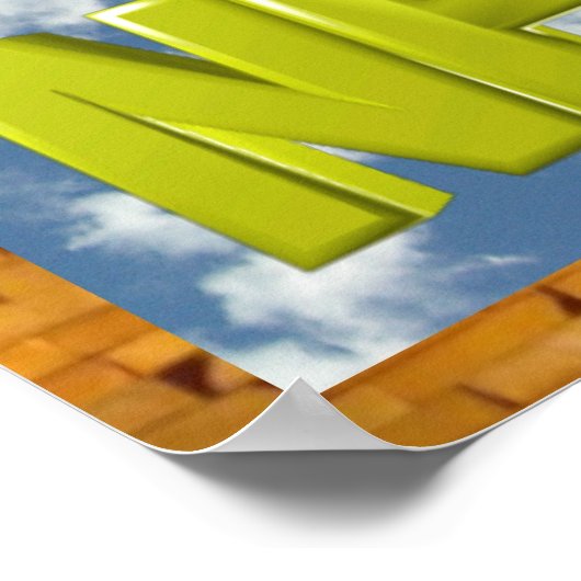 Steuern Sie die Gier Fütterte das neugierige Plaka Poster (Ecke)