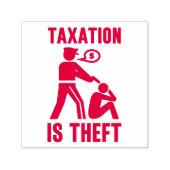 Steuern sind Briefmarke, die sich durch Diebstahl Permastempel (Design)