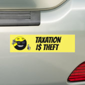 Steuern sind Diebstahl Autoaufkleber (Auf Auto)