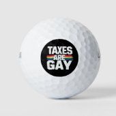 Steuern sind homosexueller Gay Pride LGbt Prith Mo Golfball (Vorderseite)