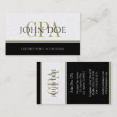 Steuerpflichtiger Gold Strips CPA Visitenkarte (Vorne/Hinten)