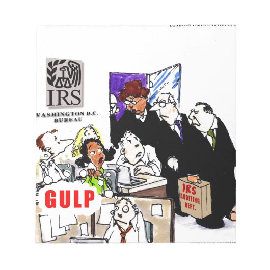 Steuerprüfungen des IRS lustig Notizblock (Vorderseite)