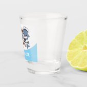 Steuerrad-Delfin Schnapsglas (Rechts)