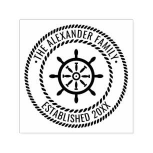 Steuerrad Familienname Datum Gegr. Seilrahmen Permastempel