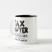 Steuerrecht Personalisiert Zweifarbige Tasse (Vorderseite Links)