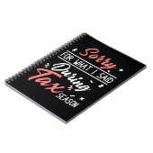 Steuersaison Buchhalter Kaffeekocher CPA Buchhalte Notizblock (Linke Seite)