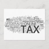 Steuersaison Postkarte (Vorderseite)