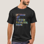 Steuersaison - Rechnungslegungsgrundsätze T-Shirt (Vorderseite)